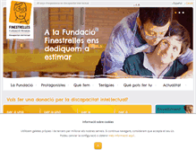 Tablet Screenshot of fundaciofinestrelles.com